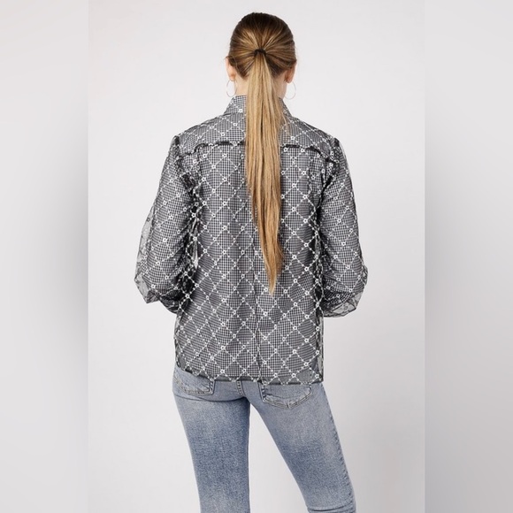 Sandy Liang Toney Top in Sailor Mercury - Picture 6 of 16